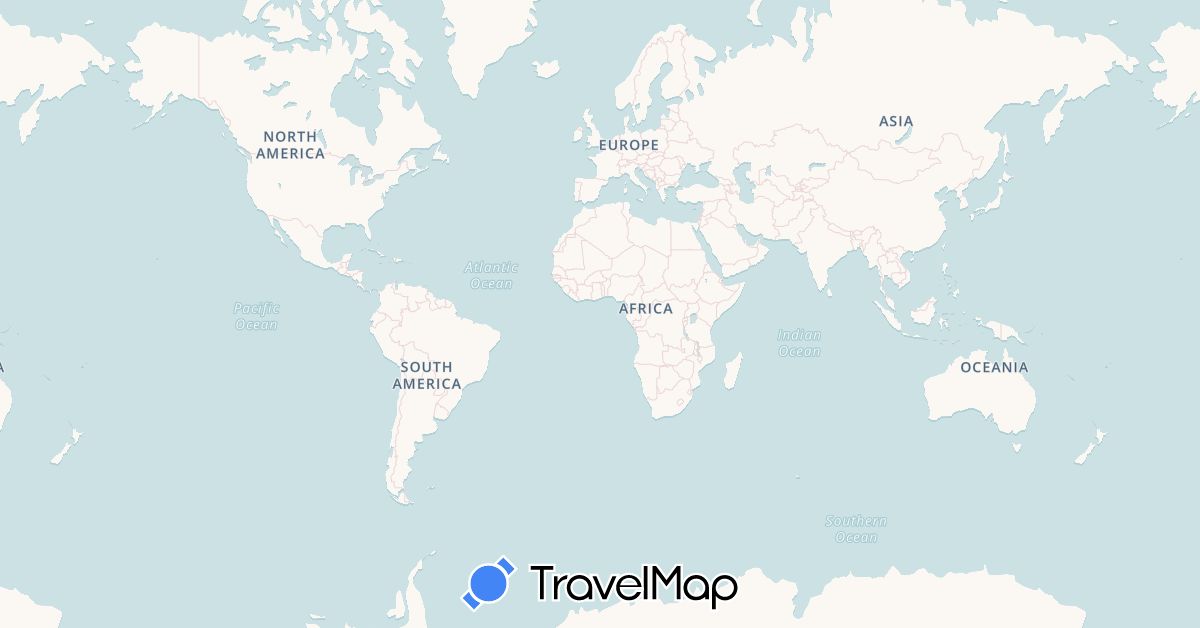 TravelMap itinerary: driving, bus, plane, boat, hitchhiking in Australia, Bolivia, Canada, Colombia, Costa Rica, Ecuador, Cambodia, Laos, Panama, Peru, Thailand, United States (Asia, North America, Oceania, South America)